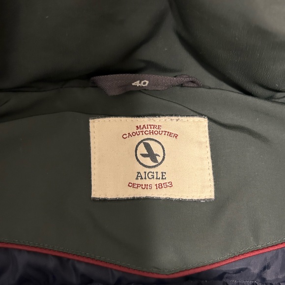 AIGLE Women’s Winter Coat - Green, Size 40 - Picture 8 of 12